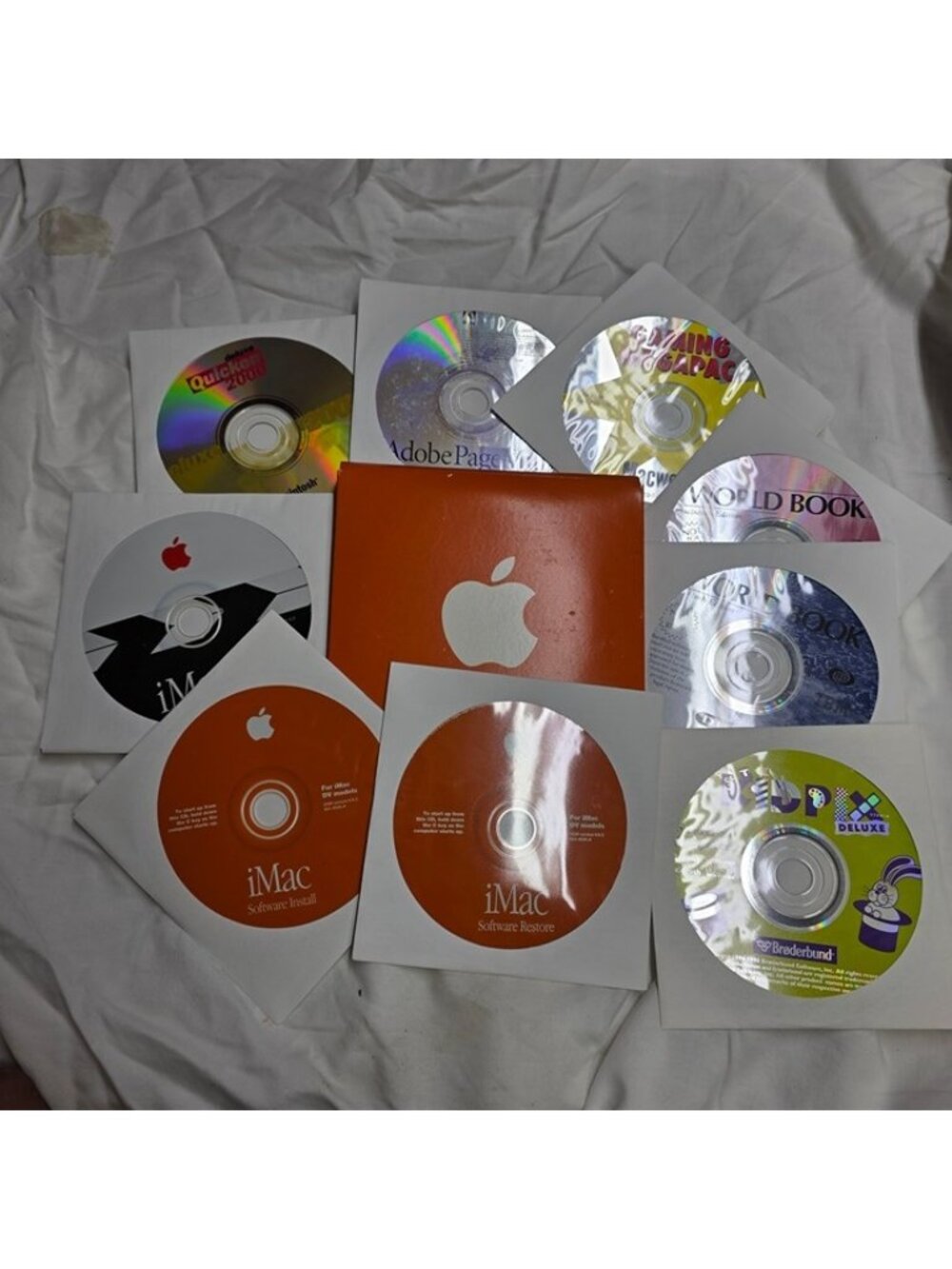 Vintage 1999 Apple iMac DV Software & OS CD Bundle (Install, Restore, Apps)